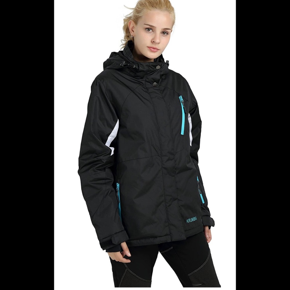 Krumba Women's Sportswear Outdoor Waterproof Windproof Hooded Ski Jacket